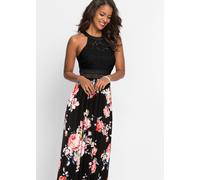 Maxikleid mit Blumen-Print und Spitze 50