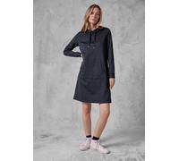 Jerseykleid CECIL, Damen, Gr. M (40), US-Größen, blau (deep petrol), Stoff, 50% Polyester, 42% Viskose, 8% metallisierte Fasern, gestreift, gerade knielang, ohne Ausschnitt, Bündchen, Kleider Jerseykl