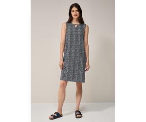 Jerseykleid CECIL, Damen, Gr. XS (36), US-Größen, blau (universal blau), Stoff, 95% Viskose, 5% Elasthan, bedruckt, normal kniefrei, Rundhals, Bündchen, Kleider Jerseykleid, knielang (50108521-XS) uni