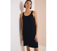 Jerseykleid CECIL, Damen, Gr. XXL (46), US-Größen, schwarz (universal blau), Stoff, 95% Viskose, 5% Elasthan, unifarben, normal kniefrei, V-Ausschnitt, abgesteppt, Kleider Jerseykleid, aus Viskose (30