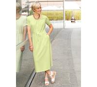 Jerseykleid CLASSIC BASICS "Jersey-Kleid", Damen, Gr. 36, Normalgrößen, grün (pistazie), Piqué, 100% Baumwolle, wadenlang, Rundhals, Kleider Jerseykleid (61277247-36) pistazie