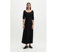 Jerseykleid flared schwarz M