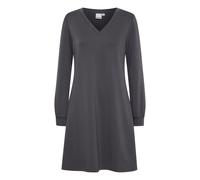 Jerseykleid ICHI "Jerseykleid IXSVALA", Damen, Gr. S, N-Gr, blau (phantom), Obermaterial: 50% Polyester PES. 45% Viskose CV. 5% Elasthan EL., Kleider Jerseykleid (31664435-S) phantom