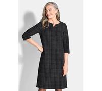 Jerseykleid in Tweed-Optik mit feinem Glanz schwarz 22
