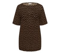 Jerseykleid KAFFE CURVE "Damen Jerseykleid KCmyra", Damen, Gr. M, N-Gr, braun (coffee bean turtledove dot), Obermaterial: 100% Polyester PES., Kleider Jerseykleid (50485216-M) coffee bean turtledove d