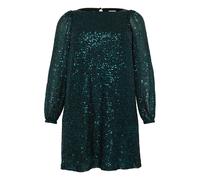 Jerseykleid KAFFE CURVE "Jerseykleid KClaila", Damen, Gr. S, N-Gr, grün (dunkelgrün sequin), Obermaterial: 100% Polyester PES., Kleider Jerseykleid (89947546-S) dunkelgrün sequin