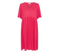 Jerseykleid KAFFE "Jerseykleid KAmolly", Damen, Gr. 38, N-Gr, rot (raspberry), Obermaterial: 98% Polyester PES. 2% Elasthan EL., Kleider Jerseykleid (96702929-38) raspberry