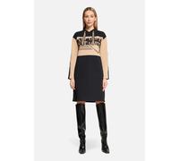 Jerseykleid langarm Patch Beige/Black 36