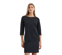 Jerseykleid MARC O'POLO "aus Interlock-Qualität", Damen, Gr. 46, Normalgrößen, blau (m888), Obermaterial: 94% Baumwolle, 6% Elasthan, unifarben, regular fit kurz, U-Boot-Ausschnitt, normaler Saum, Kle