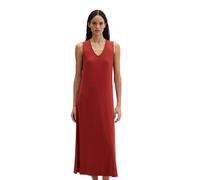 Jerseykleid MARC O'POLO "aus LENZING™ ECOVERO™", Damen, Gr. L, Normalgrößen, tall poppy, Obermaterial: 94% Viskose, 6% Elasthan, unifarben, figurbetont lang, Kleider Jerseykleid (36686531-L) tall popp