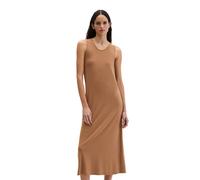 Jerseykleid MARC O'POLO "aus LENZING™ ECOVERO™", Damen, Gr. S, Normalgrößen, burnt braun, Obermaterial: 94% Viskose, 6% Elasthan, unifarben, slim fit wadenlang, Kleider Jerseykleid (44686702-S) burnt