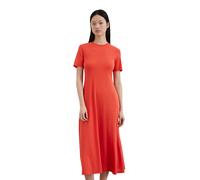 Jerseykleid MARC O'POLO "aus OCS Blended TENCEL™ Modal", Damen, Gr. L, Normalgrößen, rot (m323), Obermaterial: 48% Modal, 47% Baumwolle, 5% Elasthan, unifarben, slim fit ca. Mitte Knie, Rundhals, norm