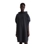 Jerseykleid MARC O'POLO "aus reiner Bio-Baumwolle", Damen, Gr. S, Normalgrößen, deep night blau, Obermaterial: 100% Baumwolle, unifarben, relaxed fit knielang, Rundhals, Rippbündchen, Kleider Jerseykl