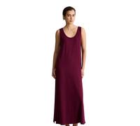 Jerseykleid MARC O'POLO DENIM "aus fließendem Viskose-Stretch", Damen, Gr. M, Normalgrößen, lila (merlot rot), Obermaterial: 97% Viskose, 3% Elasthan, unifarben, relaxed fit lang, Rundhals, Zierbündch