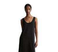 Jerseykleid MARC O'POLO DENIM "aus fließendem Viskose-Stretch", Damen, Gr. M, Normalgrößen, schwarz, Obermaterial: 97% Viskose, 3% Elasthan, unifarben, relaxed fit lang, Rundhals, Zierbündchen, Kleide