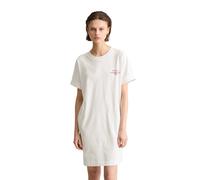 Jerseykleid MARC O'POLO DENIM, Damen, Gr. S, N-Gr, silky weiß, Jersey, Obermaterial: 100% Baumwolle, relaxed fit kniefrei, Rundhals, Aufschlag, Kleider Jerseykleid, relaxed aus Organic Cotton (4020866
