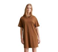 Jerseykleid MARC O'POLO DENIM "aus Single Jersey", Damen, Gr. XS, Normalgrößen, melted chocolate, Obermaterial: 100% Baumwolle, unifarben, loose fit kurz, Rundhals, Kleider Jerseykleid (29857343-XS) m