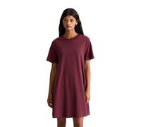 Jerseykleid MARC O'POLO DENIM "aus weichem Organic Cotton", Damen, Gr. L, Normalgrößen, merlot rot, Obermaterial: 100% Baumwolle, unifarben, relaxed fit knielang, Rundhals, Kleider Jerseykleid (810807