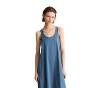 Jerseykleid MARC O'POLO DENIM "aus Organic Cotton", Damen, Gr. XL, Normalgrößen, medium blau 4671, Obermaterial: 100% Baumwolle, unifarben, relaxed fit knielang, Rundhals, paspeliert, Kleider Jerseykl