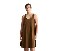 Jerseykleid MARC O'POLO DENIM, Damen, Gr. XL, N-Gr, umbra braun, Jersey, Obermaterial: 100% Baumwolle, A-Linie knieumspielend, tiefer Rundhals, Kleider Jerseykleid, ärmellos, A-Shape aus Organic Cotto