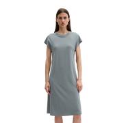 Jerseykleid MARC O'POLO "mit TENCEL™ Modal", Damen, Gr. L, Normalgrößen, quiet sea, Obermaterial: 48% Modal, 48% Baumwolle, 4% Elasthan, unifarben, regular fit ca. Mitte Knie, Kleider Jerseykleid (682