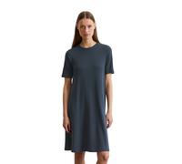 Jerseykleid MARC O'POLO "mit TENCEL™ Modal", Damen, Gr. M, Normalgrößen, m886, Obermaterial: 50% Baumwolle, 47% Modal, 3% Elasthan, unifarben, loose fit knielang, Rundhals, Kleider Jerseykleid (965633