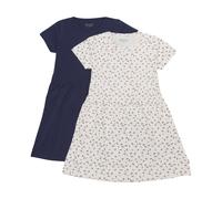 Jerseykleid MINYMO "Jerseykleid MIDress", Mädchen, Gr. 104, N-Gr, blau (schwarz navy), Obermaterial: 95% Baumwolle CO. 5% Elasthan EL., Kleider Jerseykleid (97340829-104) schwarz navy