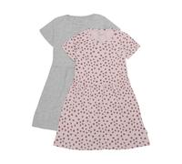 Jerseykleid MINYMO "Jerseykleid MIDress", Mädchen, Gr. 122, N-Gr, grau (grau melange), Obermaterial: 95% Baumwolle CO. 5% Elasthan EL., Kleider Jerseykleid (81898746-122) grau melange