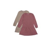 Jerseykleid MINYMO "Jerseykleid MISweat", Mädchen, Gr. 116, N-Gr, rot (apple butter), Obermaterial: 60% Baumwolle CO. 40% Polyester PES., Kleider Jerseykleid (22480130-116) apple butter