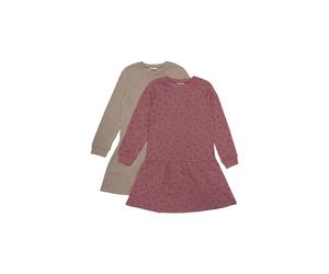 Jerseykleid MINYMO "Jerseykleid MISweat", Mädchen, Gr. 116, N-Gr, rot (apple butter), Obermaterial: 60% Baumwolle CO. 40% Polyester PES., Kleider Jerseykleid (22480130-116) apple butter