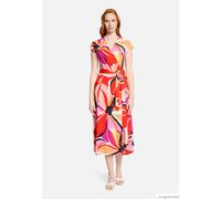 Jerseykleid mit Blumenprint Red/Pink 38