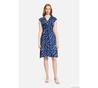 Jerseykleid mit Raffung Blau/Blau 38