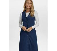 Jerseykleid NÜMPH "Nümph Dress NUAMBER", Damen, Gr. 40, dunkelblau denim, Obermaterial: 98% Baumwolle, 2% Elasthan, Kleider Jerseykleid (25357565-40) dunkelblau denim