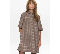 Jerseykleid NÜMPH "Nümph Dress NUELLU", Damen, Gr. XS/S, schwarz coffee, Obermaterial: 69% Polyester, 27% Viskose, 4% Elasthan, Kleider Jerseykleid (24018953-S) schwarz coffee