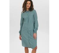 Jerseykleid NÜMPH "Nümph Dress NUFARAH", Damen, Gr. 34, grün (cadmium grün), Obermaterial: 80% Baumwolle, 20% Polyamid, Kleider Jerseykleid (42532738-34) cadmium grün