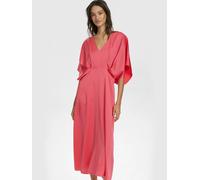 Jerseykleid NÜMPH "Nümph Dress NUIVORY", Damen, Gr. 36, geranium, Obermaterial: 99% Polyester, 1% Elasthan, Kleider Jerseykleid (31220955-36) geranium