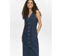 Jerseykleid NÜMPH "Nümph Dress NUVIBEKE", Damen, Gr. 36, medium blau denim, Obermaterial: 65% Baumwolle, 34% Polyester, 1% Elasthan, Kleider Jerseykleid (92936624-36) medium blau denim