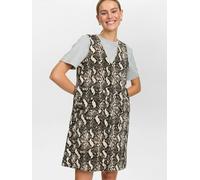 Jerseykleid NÜMPH "Nümph Dress NUVIITA", Damen, Gr. 40, grau (gray morn), Obermaterial: 100% Baumwolle, Kleider Jerseykleid (91160722-40) gray morn