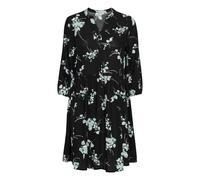 Jerseykleid OXMO "Jerseykleid OXElva", Damen, Gr. 36, N-Gr, schwarz (schwarz mix), Obermaterial: 100% Viskose CV., Kleider Jerseykleid (85750259-36) schwarz mix