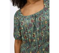 Jerseykleid ozean-tiefblau-bedruckt 48