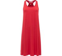 Jerseykleid RAGWEAR "Nairay", Damen, Gr. XS (34), Normalgrößen, rot, Material: 48% Viskose, 47% Polyester, 5% Elasthan, lässig geschnitten knielang, tiefer Rundhals, Ärmel ohne Ärmelschlitz, Kleider J