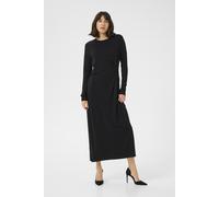 Jerseykleid KAFFE "Jerseykleid KAcharlotte", Damen, Gr. S, N-Gr, schwarz (schwarz deep), Obermaterial: 95% Viskose CV. 5% Elasthan EL., Kleider Jerseykleid (16713635-S) schwarz deep