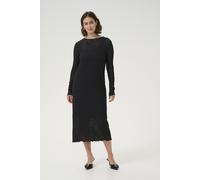 Jerseykleid KAFFE "Jerseykleid KAnomi", Damen, Gr. XS, N-Gr, schwarz (schwarz deep), Obermaterial: 99% Polyester PES. 1% Elasthan EL., Kleider Jerseykleid (62169321-XS) schwarz deep