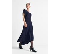 Jerseykleid RICHROYAL, Damen, Gr. 38, N-Gr, midnight blau, Web, Obermaterial: 50% Viskose, 47% Acetat, 3% Elasthan, ca. Mitte Wade, V-Ausschnitt, Kleider Jerseykleid (71705031-38) midnight blau