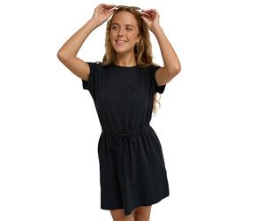 Jerseykleid ROXY "Sunny Expedition Solid", Damen, Gr. XS, US-Größen, schwarz, Obermaterial: 60% Baumwolle, 40% Polyester., Kleider Jerseykleid (98385916-XS) schwarz