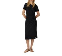Jerseykleid S.OLIVER, Damen, Gr. 40, N-Gr, schwarz, Jersey, Obermaterial: 95% Baumwolle, 5% Elasthan, unifarben, regular fit kniebedeckend, Rundhals, Kleider Jerseykleid, Sommerkleid mit Knoten-Detail