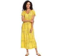 Jerseykleid sonnengelb-champagner-bedruckt 40