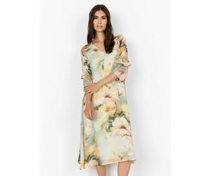 Jerseykleid SOYACONCEPT "Soya Concept Dress SC-CARMEN", Damen, Gr. XL, Normalgrößen, bunt (7100c bok choy combi), Obermaterial: 100% Polyester, Kleider Jerseykleid (17273116-XL) 7100c bok choy combi