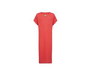 Jerseykleid SOYACONCEPT "Soya Concept Dress SC-DELIA", Damen, Gr. M, Normalgrößen, 4030 bittersweet, Obermaterial: 60% Viskose, 38% Polyester, 2% Elasthan, Kleider Jerseykleid (93072617-M) 4030 bitter