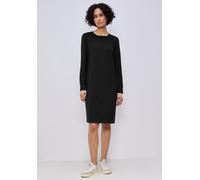 Jerseykleid STREET ONE, Damen, Gr. 44, EURO-Größen, schwarz, Jersey, 69% Polyester, 25% Viskose, 6% Elasthan, Kleider Jerseykleid (78024140-44) schwarz